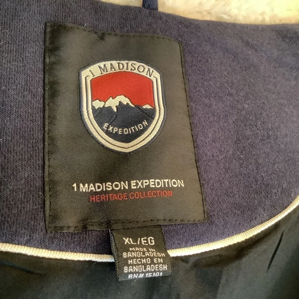 1 Madison Blue Hooded Jacket Size XL